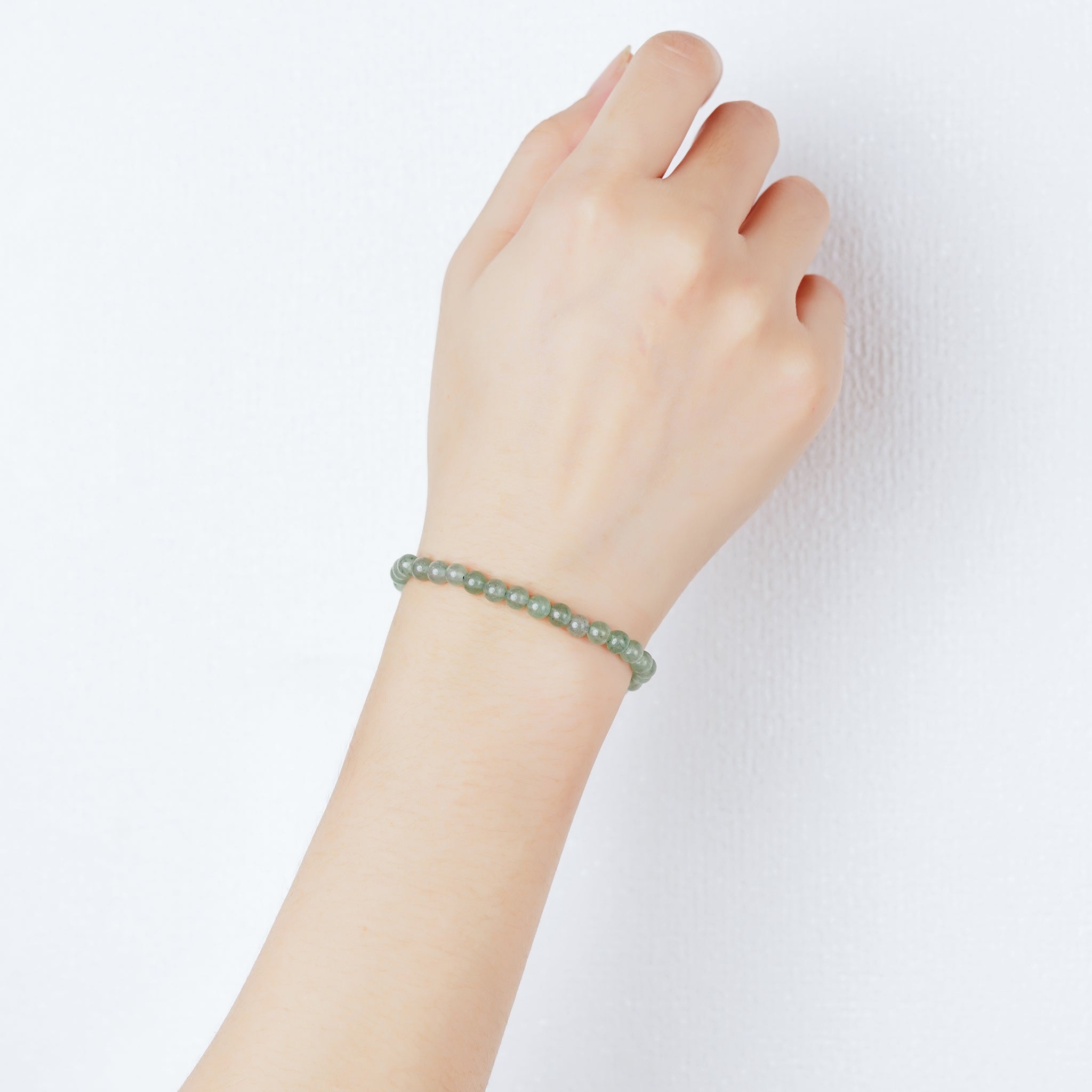 Adjustable 4mm bracelet - Green Aventurine